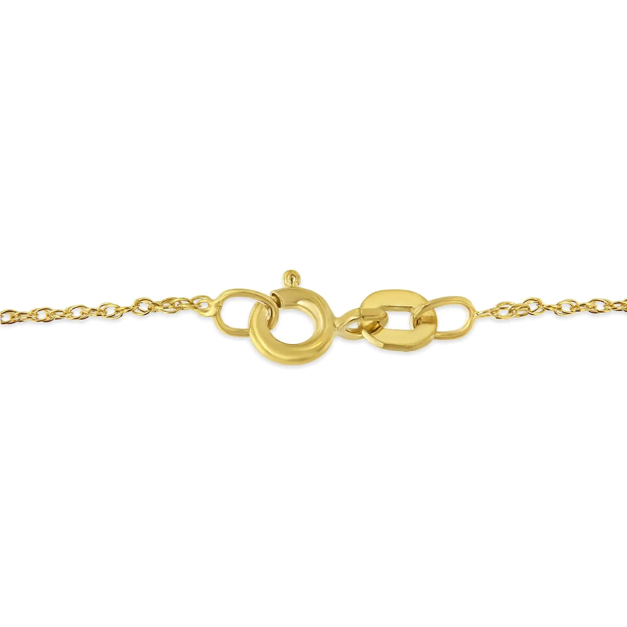14K gold plated sterling silver heart necklace