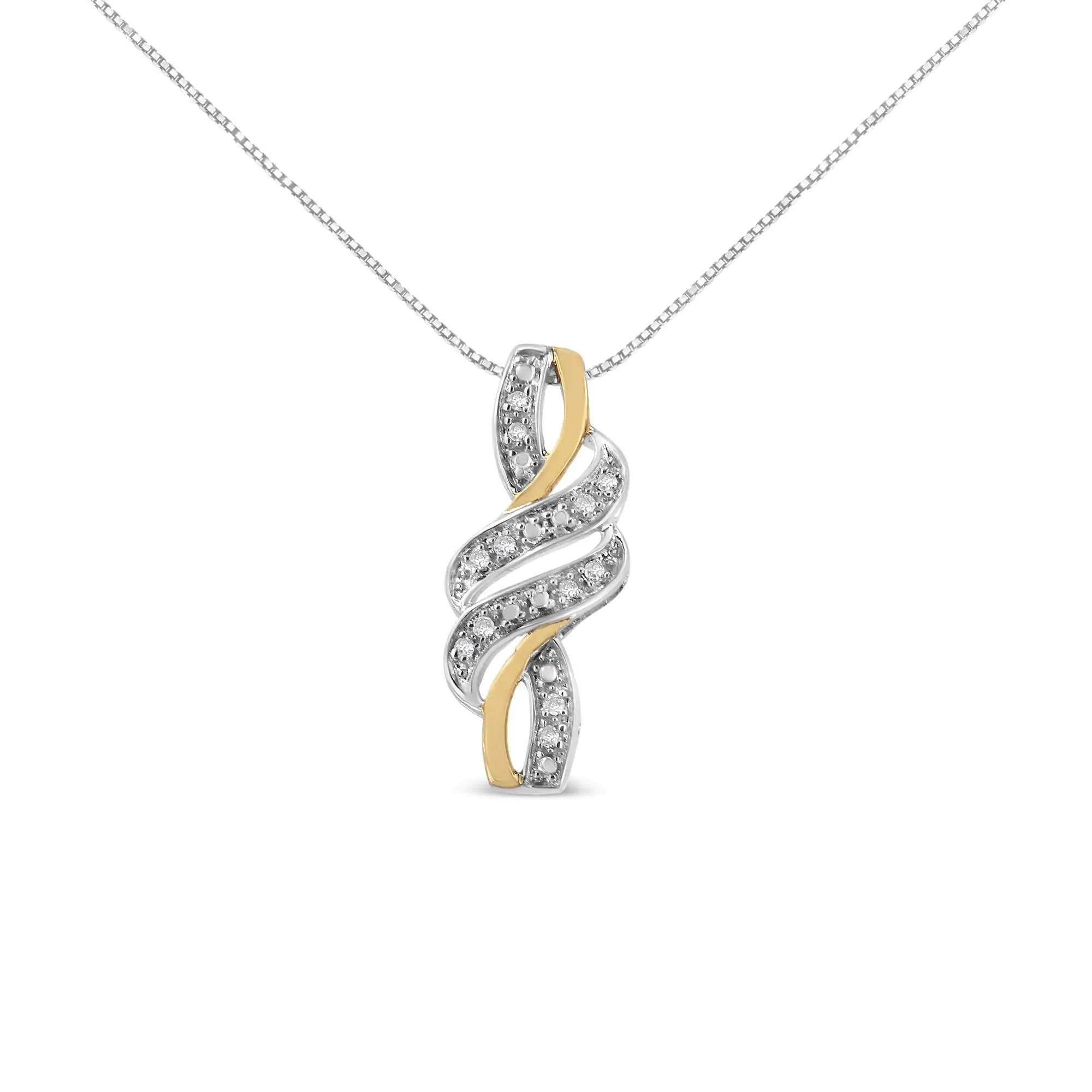 14K gold plated sterling silver cross necklace
