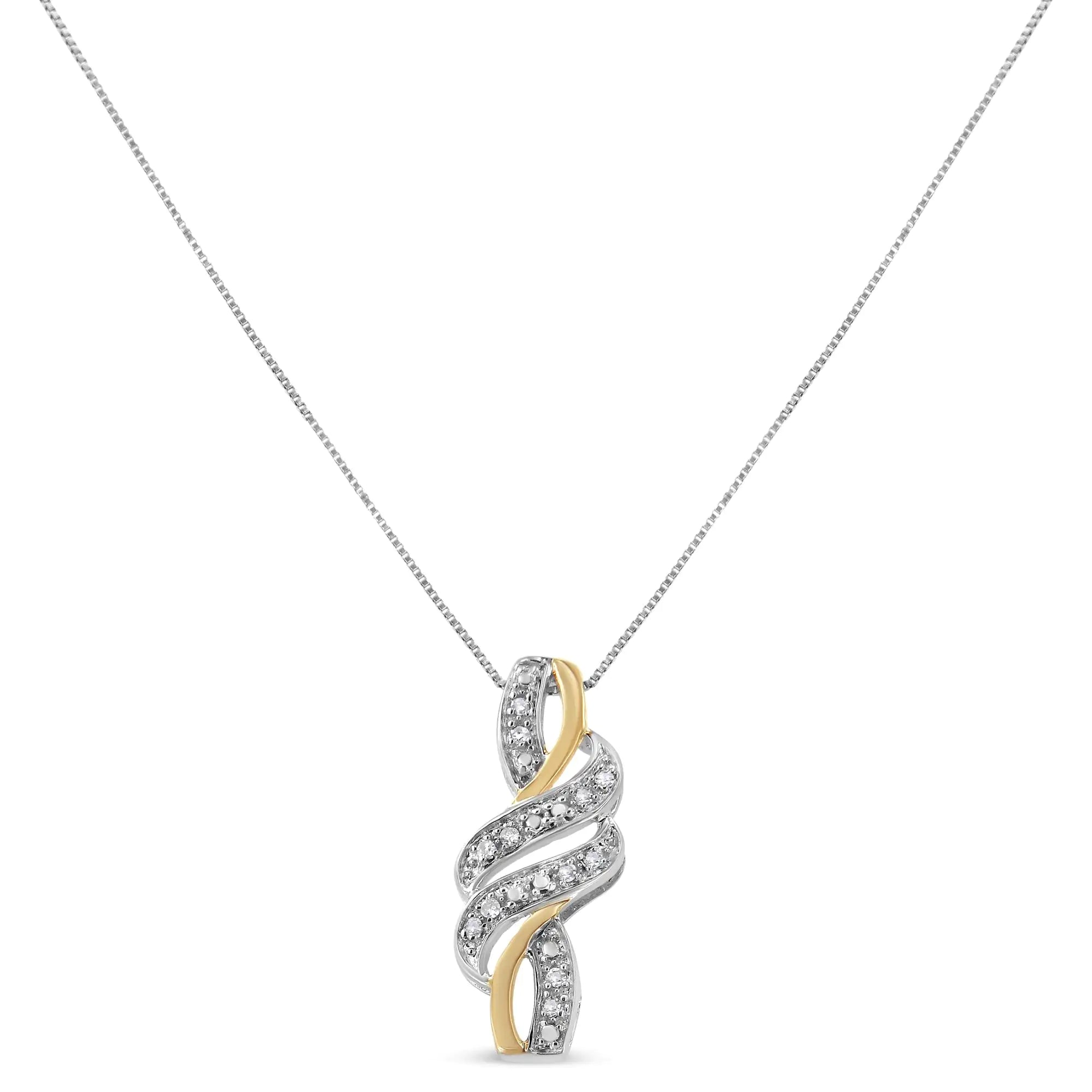 14K gold plated sterling silver cross necklace