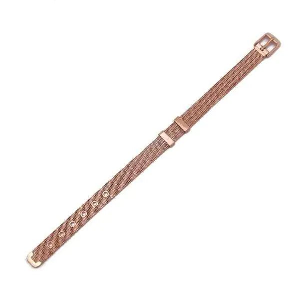 Stainless Steel Slider Bracelet - Rose Gold - Azure Jewellery Store